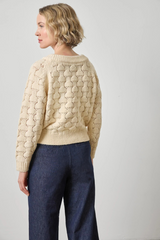 Light Gray Long Sleeve Ballet Neck Sweater Sweater