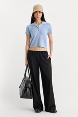 The Micro Cable Polo Top