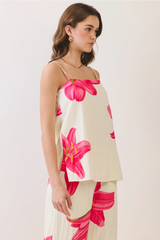 Light Gray The Floral Muse Cami Top Top