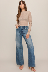 Light Gray Avery Sweater Top Top