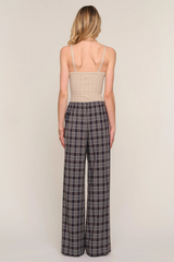 Dark Slate Gray Kairi Pant in Plaid Pant