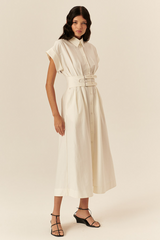 Light Gray Samantha Dress Midi Dress