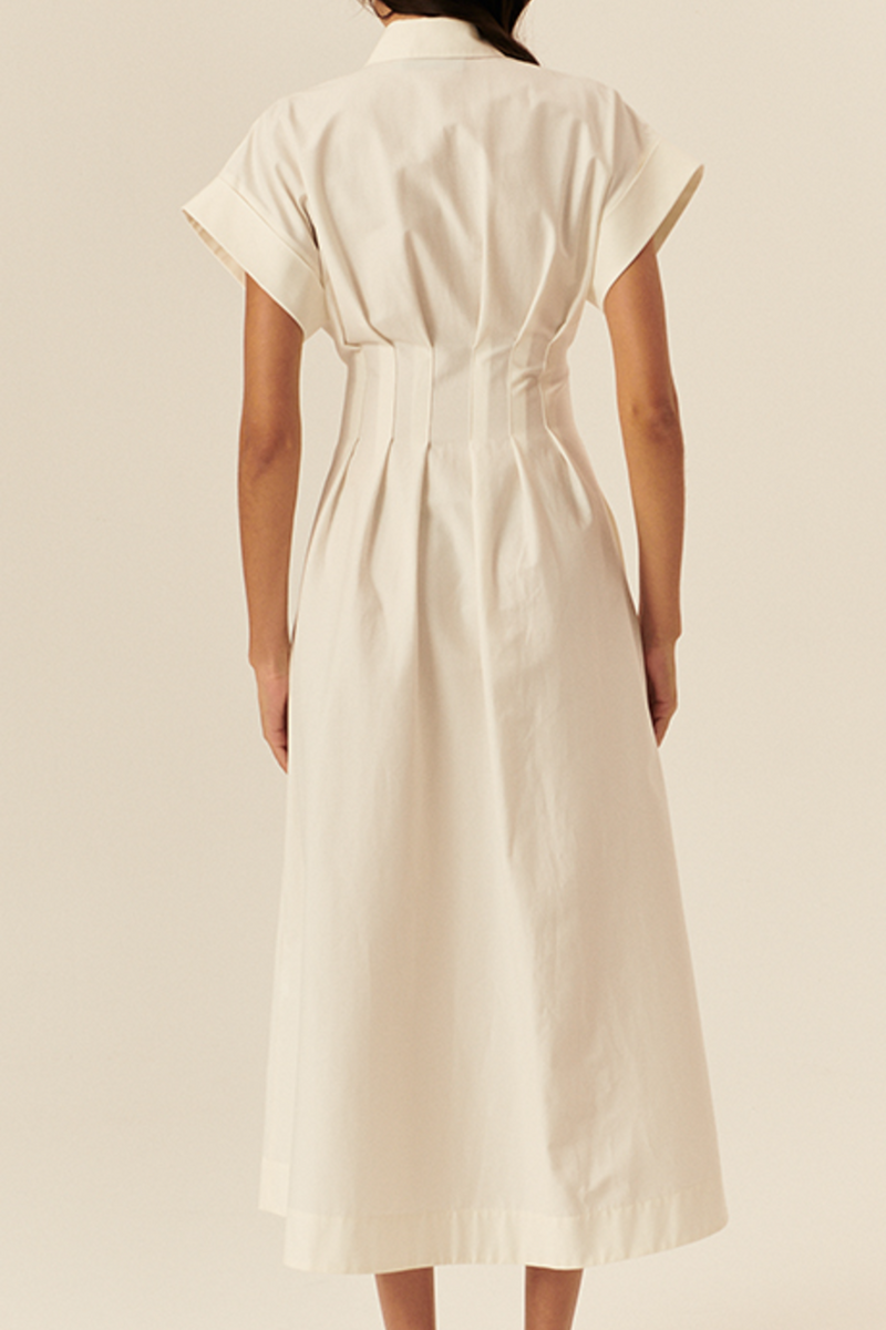 Light Gray Samantha Dress Midi Dress
