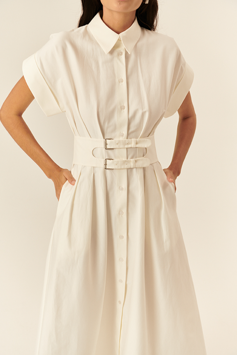 Wheat Samantha Dress Midi Dress