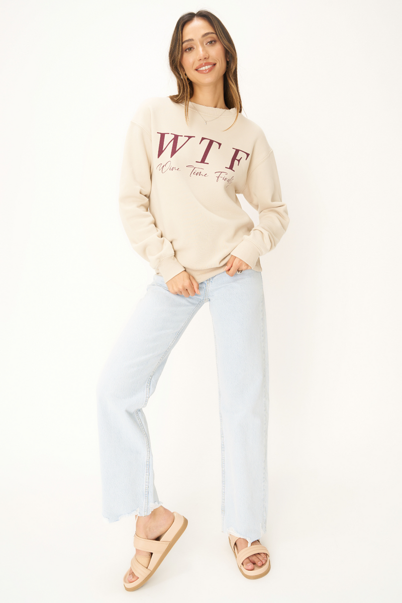 White Smoke WTF Sweatshirt Sweatshirt