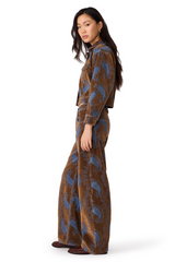 White Smoke Dove Jacket in Teal Paisley Jacket