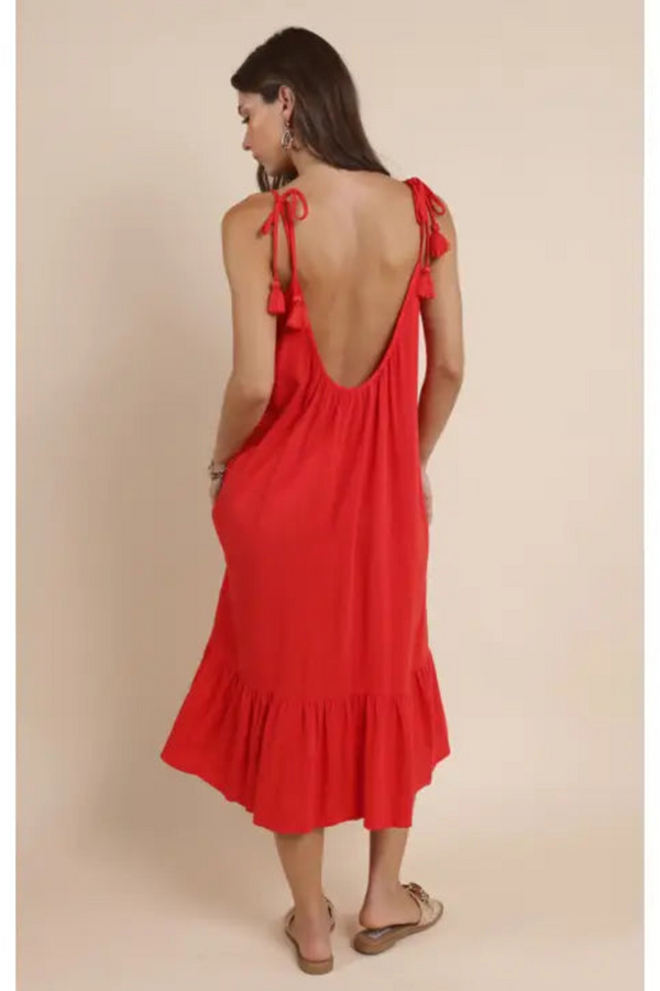 Sugarloaf Tie Strap Flowy Maxi