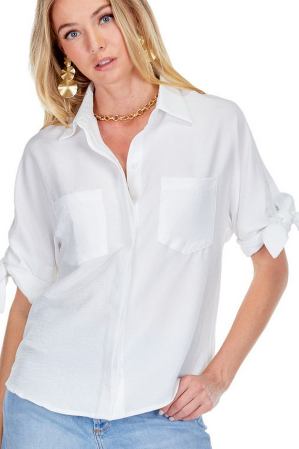 Tie Sleeve Shirt
