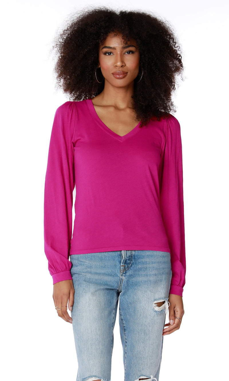 Maroon Perfect Puff Sleeve Top Top