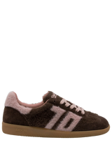 Black Mohair Sneaker | Coffee Pink Sneaker