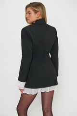 Dark Slate Gray Josaphine Blazer Dress Mini Dress