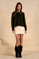 Wheat Cozy Charm Sweater Sweater
