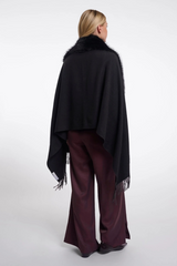 White Smoke Wendy Cape Shawl