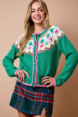 Tan The Merry Little Cardigan Sweater