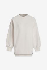 White Smoke Mae Boyfriend Sweat Sweater