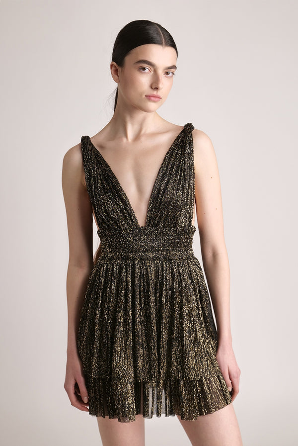 Light Gray Bobo Dress Mini Dress
