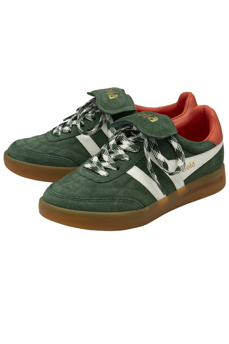 Dark Slate Gray Stadia '86 Sneaker | Evergreen/Off White/Hot Coral/Gum Sneaker