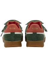 Saddle Brown Stadia '86 Sneaker | Evergreen/Off White/Hot Coral/Gum Sneaker