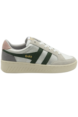 White Smoke Superslam Blaze Sneakers | Silver/Evergreen/Chalk Pink Sneaker