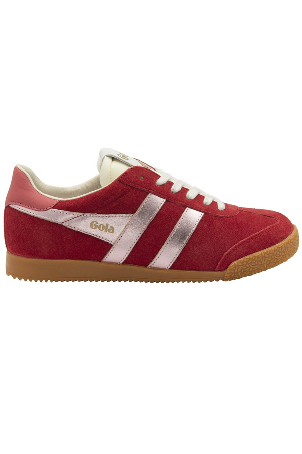 Saddle Brown Elan Glitz Sneaker | Red/Pink/Coral Sneaker