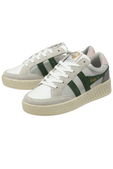 White Smoke Superslam Blaze Sneakers | Silver/Evergreen/Chalk Pink Sneaker