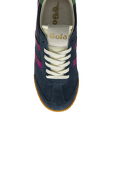 Dark Slate Gray Elan Glitz Sneaker | Navy/Fuchsia/Emerald Sneaker