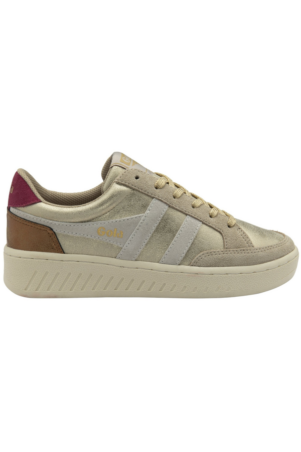 Rosy Brown Superslam Blaze II Sneaker | Gold/Off White/Cerise Sneaker