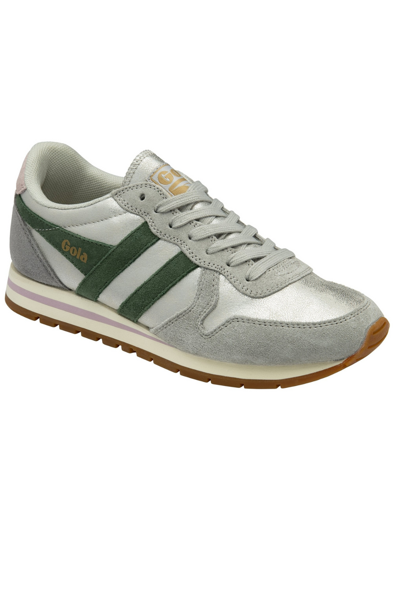 Dark Gray Daytona Blaze Sneaker | Silver/Evergreen/Chalk Pink Sneaker