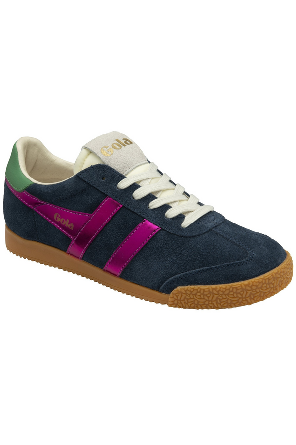 Dark Slate Gray Elan Glitz Sneaker | Navy/Fuchsia/Emerald Sneaker