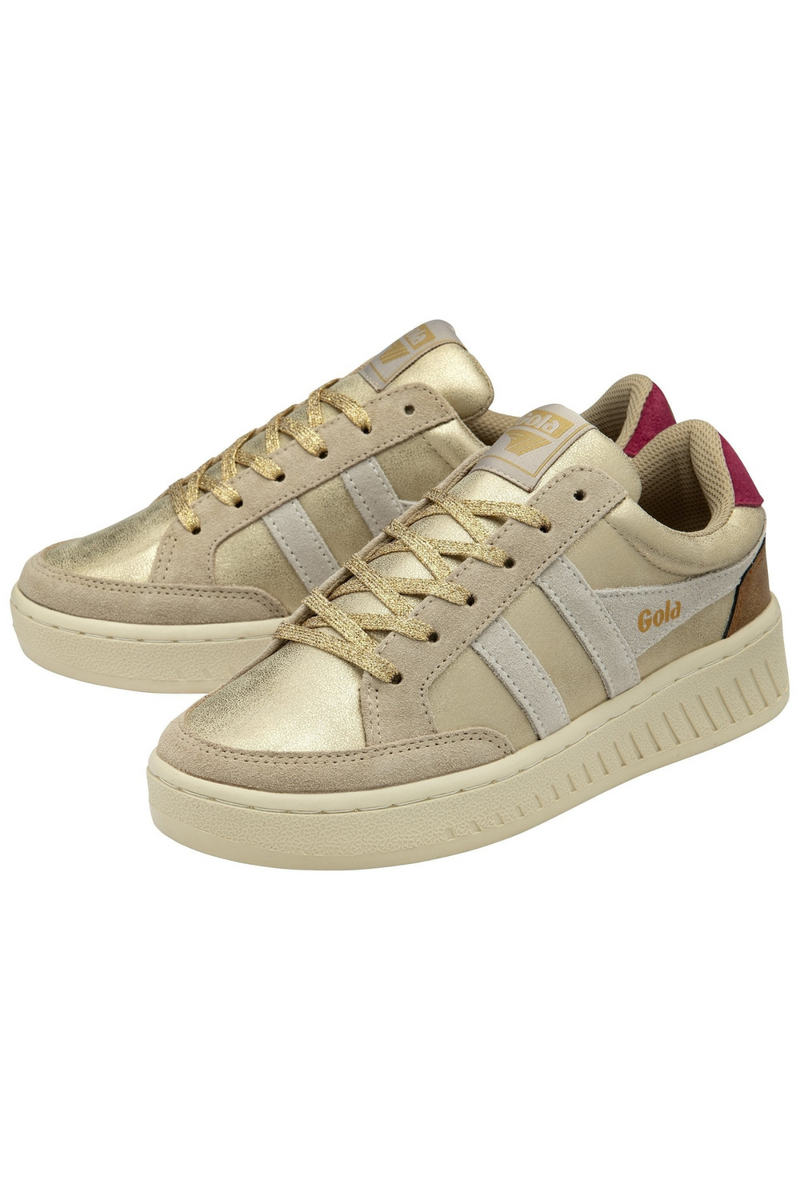 Tan Superslam Blaze II Sneaker | Gold/Off White/Cerise Sneaker