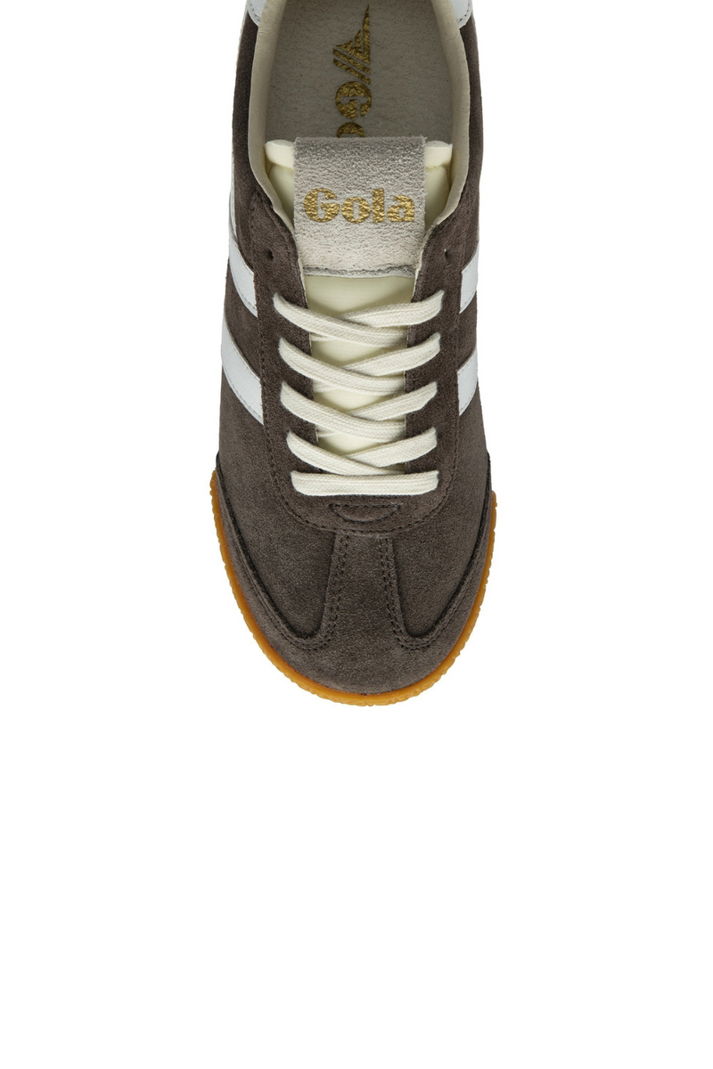 Dark Olive Green Elan Sneaker | Mocha/White Sneaker
