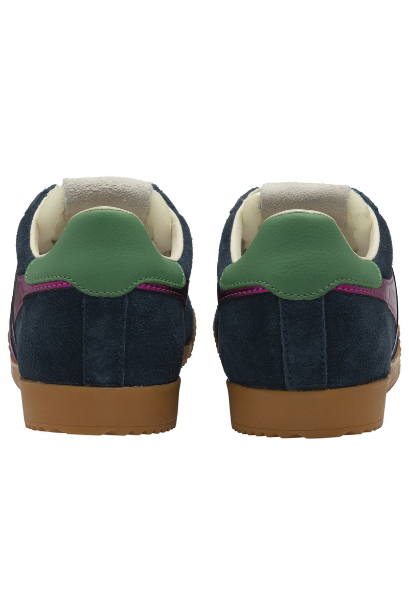Dark Slate Gray Elan Glitz Sneaker | Navy/Fuchsia/Emerald Sneaker