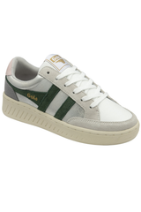 White Smoke Superslam Blaze Sneakers | Silver/Evergreen/Chalk Pink Sneaker