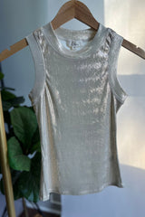 Light Slate Gray Elaina Shimmer Tank Tank