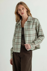 Lavender Theo Jacket in Moorland Plaid Jacket