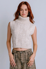 Light Gray Marlene Top Top