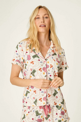Antique White Saddle Up Western Print 3-Piece PJ Set PJ Set