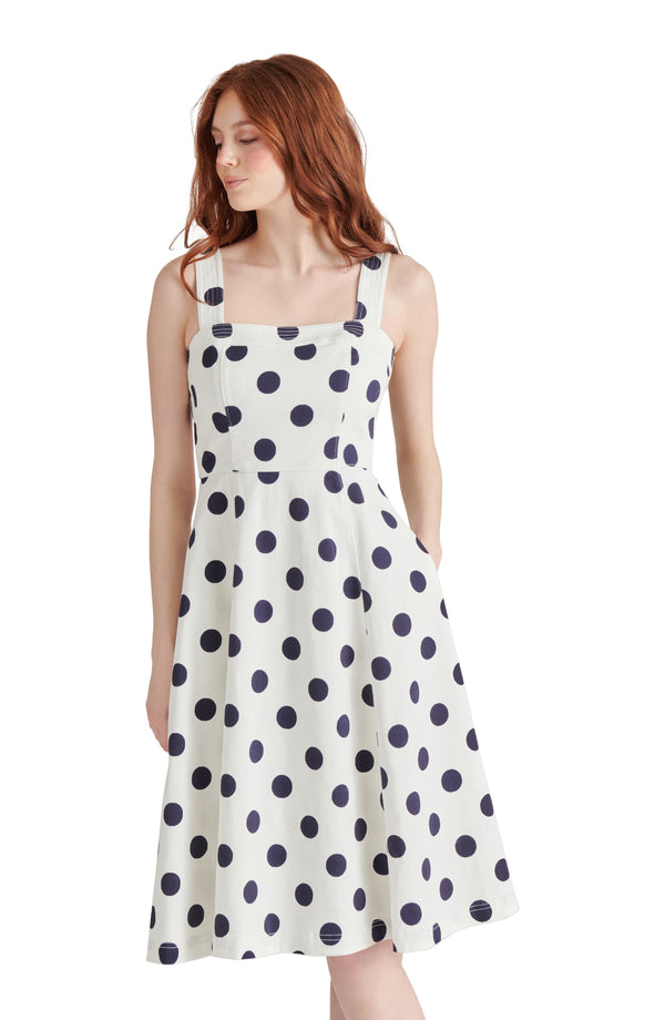 Light Gray Dolly Dress Midi Dress