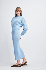 Lavender Joss Sweater Skirt Midi Skirt