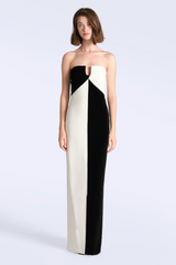 Lavender Lotta Gown in Black/Gardenia Formal Gown