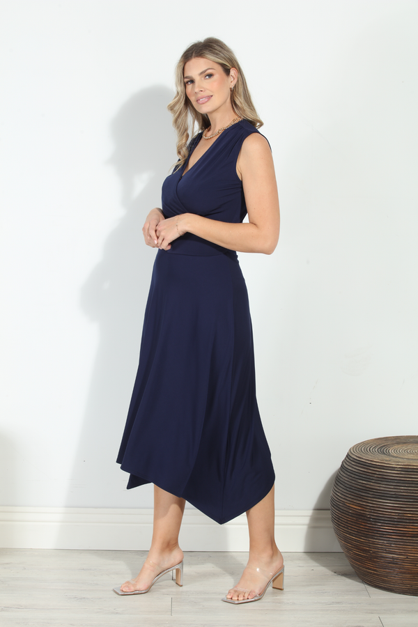 Dark Slate Gray Brennan Dress Midi Dress