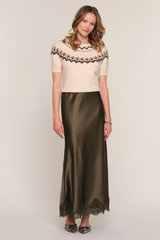 Dark Slate Gray Mara Skirt Maxi Skirt