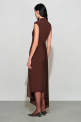 Light Gray Fancis Knit Combo Midi Dress Midi Dress