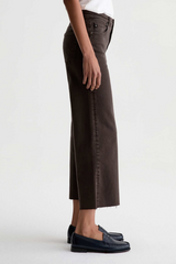 Lavender Saige Wide Leg Crop | Sulfur Burnt Umber Jeans
