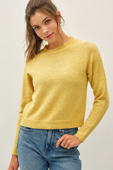Antique White Wool Cozy Cropped Sweater Sweater