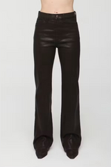 Evie High Rise Slim Boot | Coated Mocha
