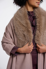 Dim Gray Wendy Cape Shawl