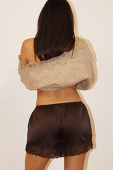 Light Gray The Lace Edit Shorts Short