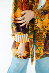 White Smoke Penny Velvet Lounge | Daisy Jacket