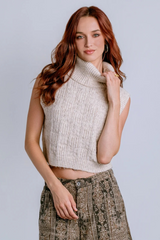 Light Gray Marlene Top Top